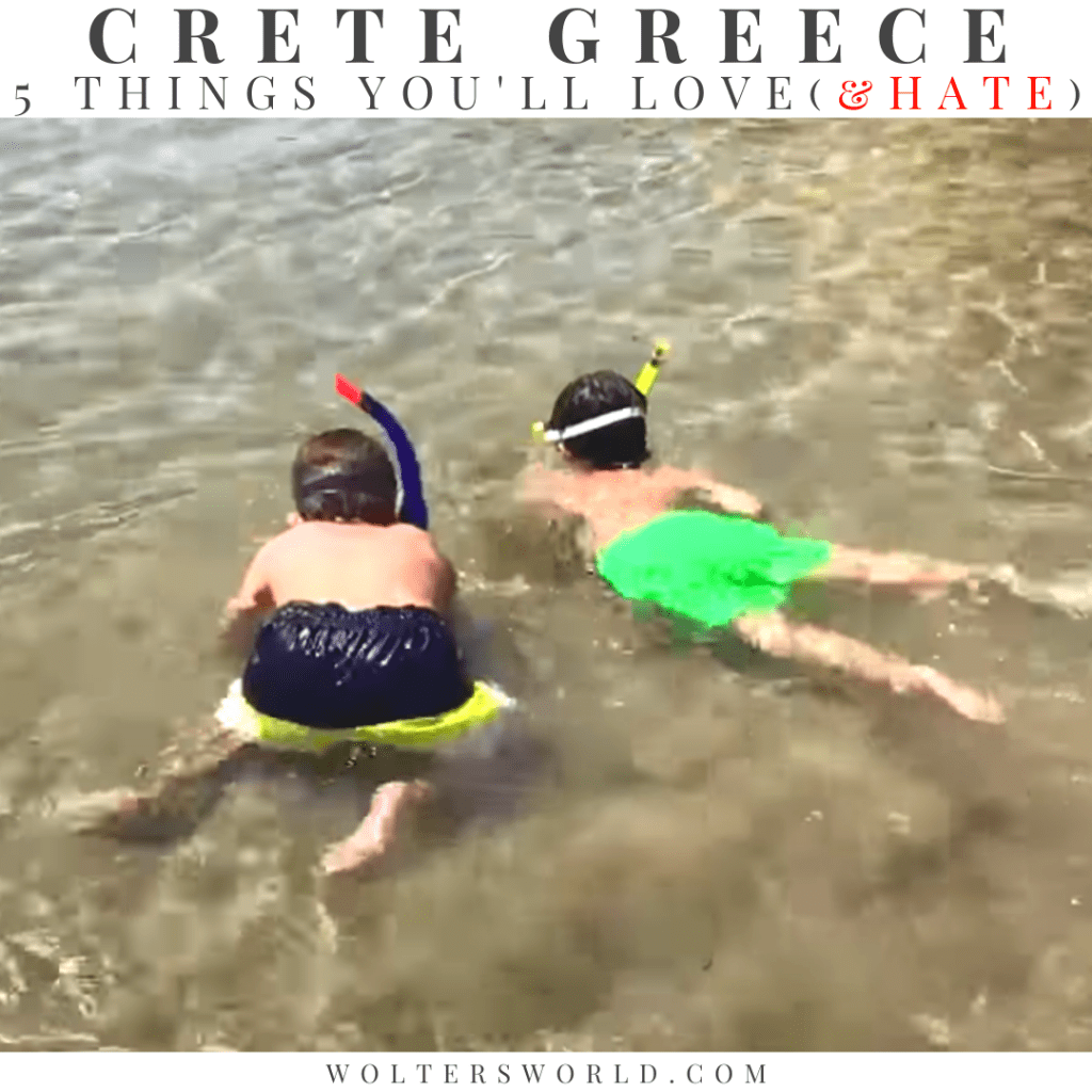 swimming in crete