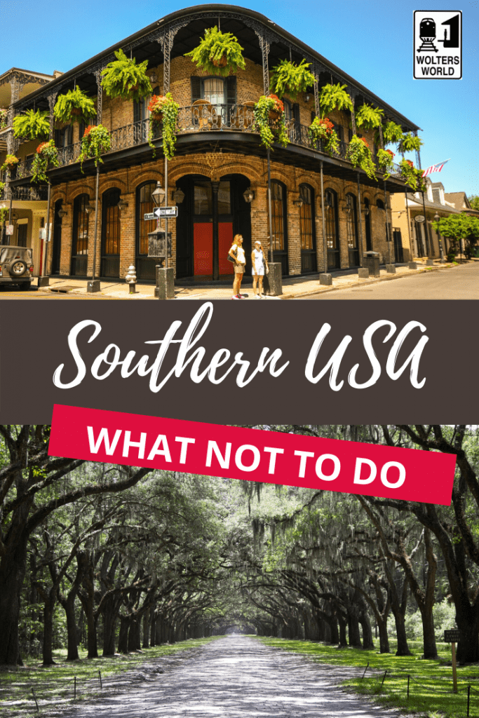 Tourist information for the deep south of the US