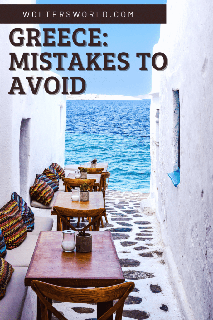 tourist mistakes in greece